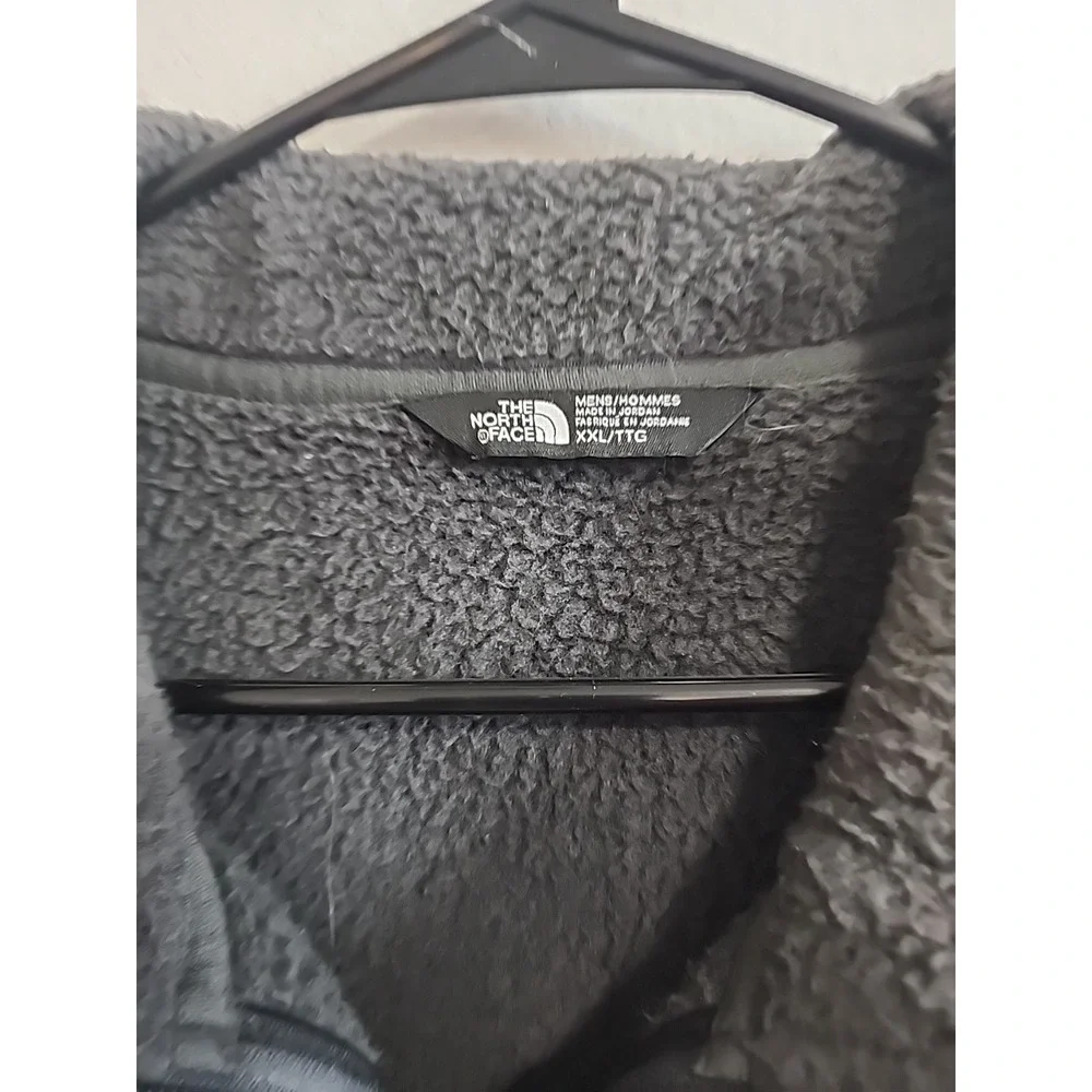The North Face‎ Full Zip Fleece Dark Gray Jacket Mens Size XX Large